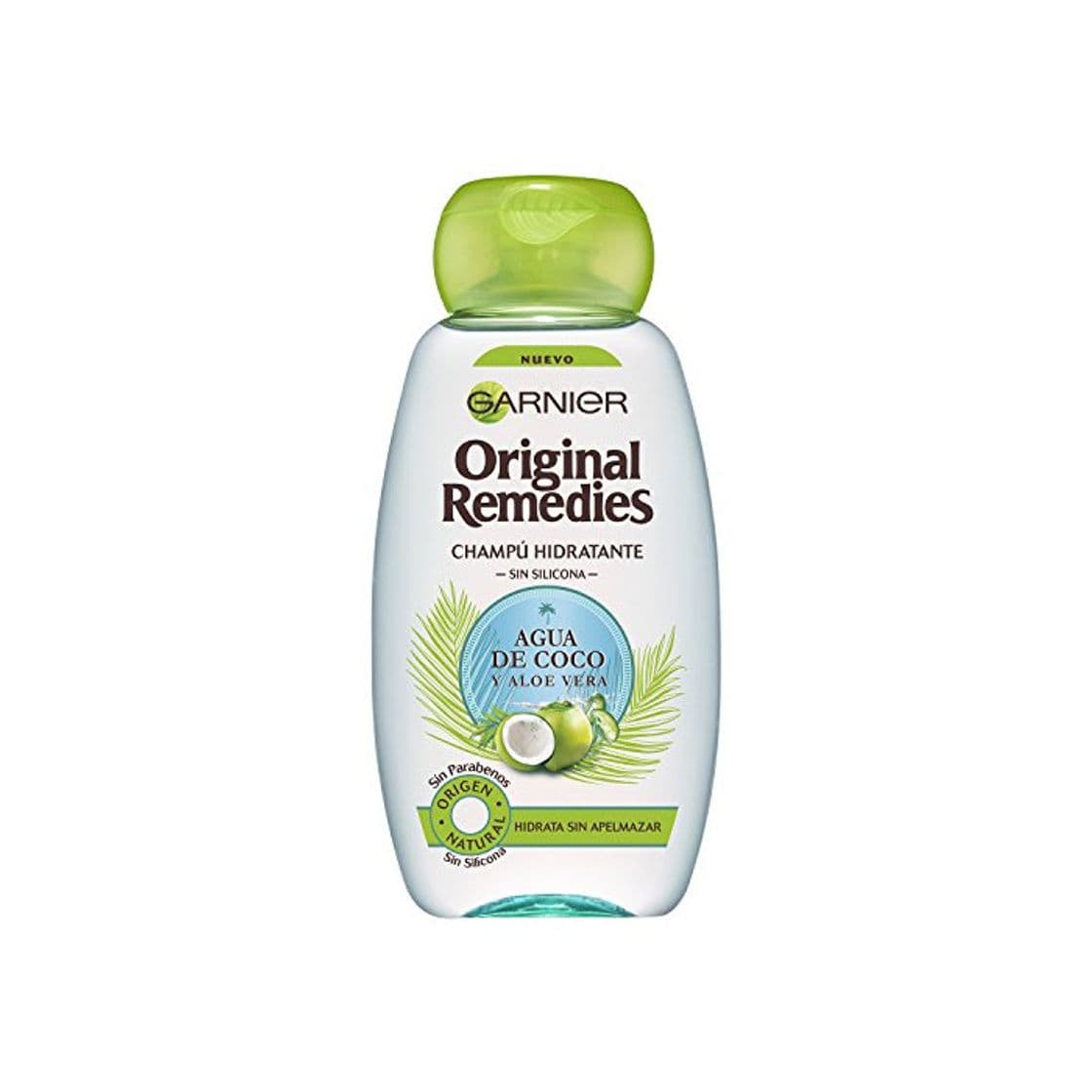 Belleza Garnier Original Remedies Champú Agua de Coco y Aloe Vera 250 ml