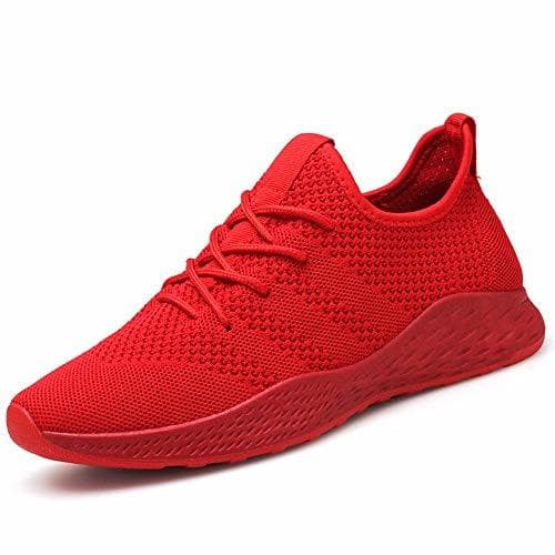 Product HILOTU Zapatilla De Deporte Roja para Los Hombres del Ocio Clásico Estilo