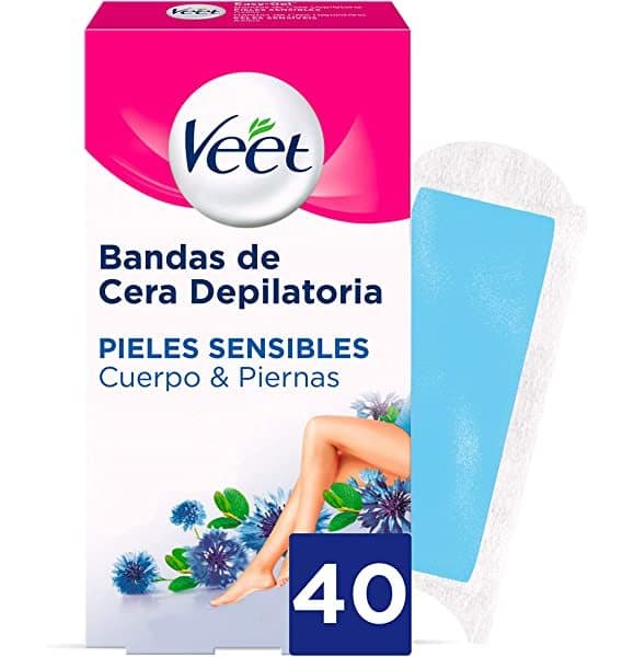 Beauty Veet Bandas de Cera Fria Depilatoria para Depilación Facial con Aceite de