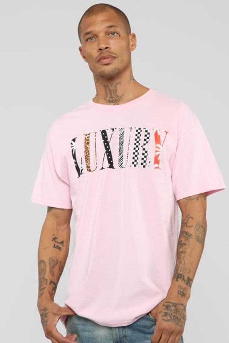 Fashion Lots Of Luxury Short Sleeve Tee - Pink/Combo – Fashion Nova