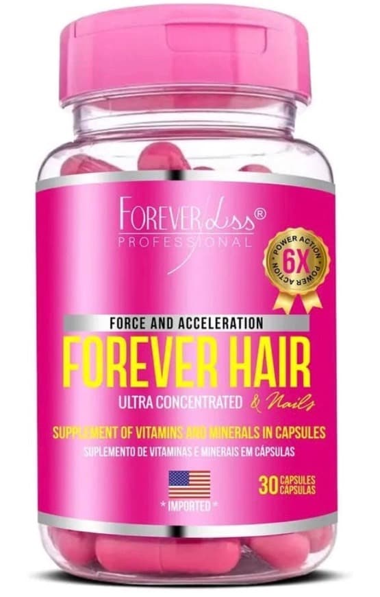 Fashion Forever Hair Tratamento 30 Capsulas, FOREVER LISS, Rosa 