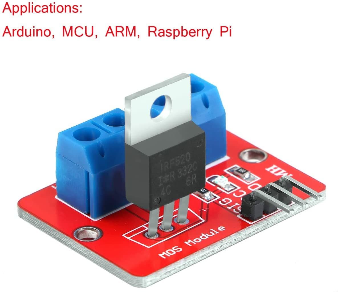 Lugar Innovateking-EU 10 unids Superior IRF520 MOSFET Driver Módulo PWM Salida 0-24V 5A