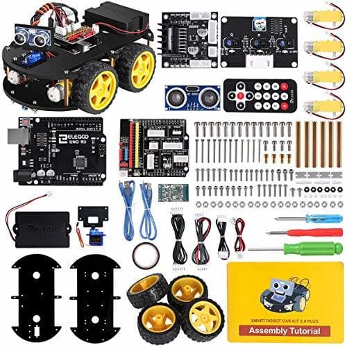 Lugar ELEGOO UNO R3 Kit de Coche Robot Inteligente V3.0 Plus Compatible con