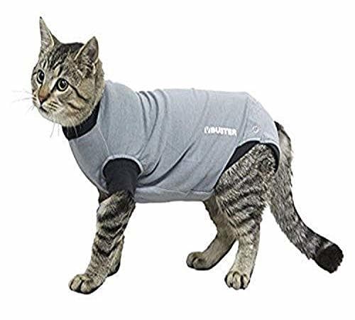 Product Buster Easygo - Body para gatos, Negro/Gris, XS