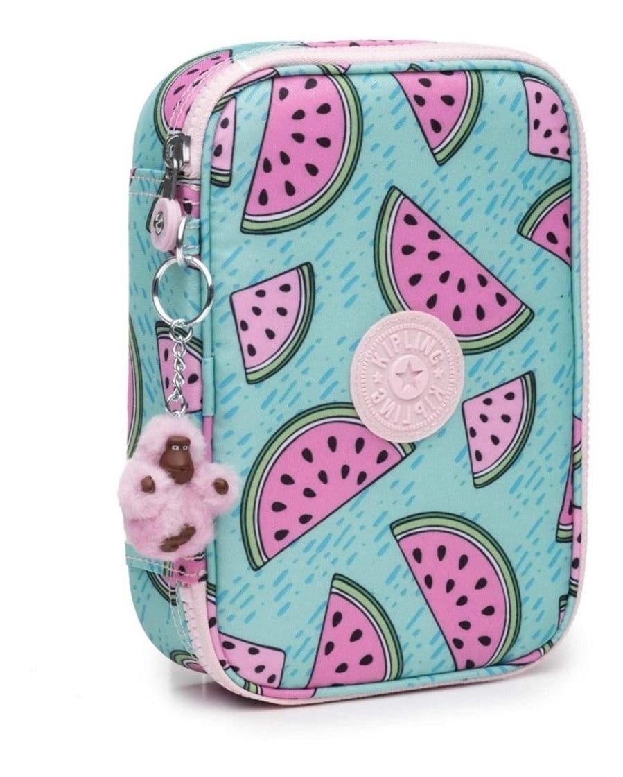 Fashion Estojo Kipling 100 Pens Case Melancia Menina