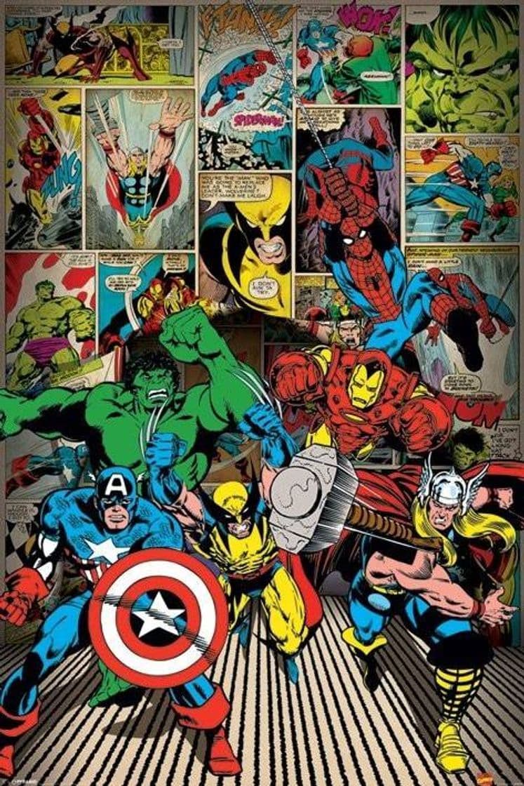 Fashion Marvel papel de parede