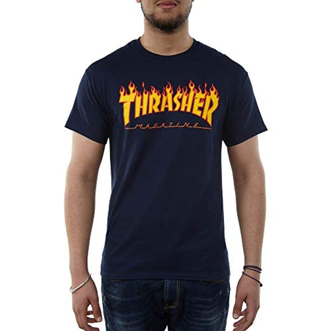 Fashion THRASHER Flame Camiseta