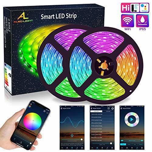 Home Luz de Tira LED WiFi, ALED LIGHT 5050 RGB 10 metros