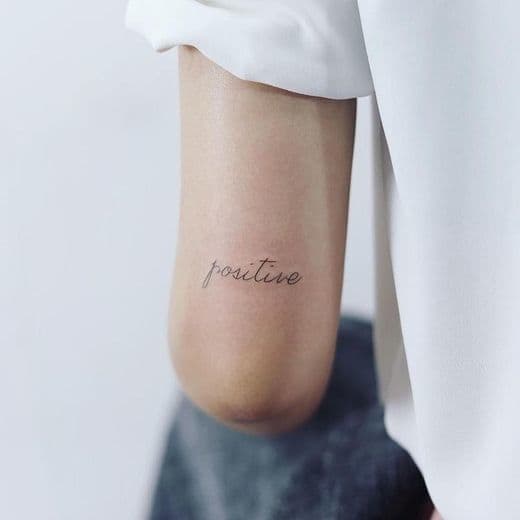 Fashion Positive tattoo