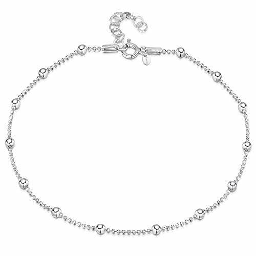 Moda Amberta® 925 Fina Plata de Ley - Brazalete de Tobillo - 3