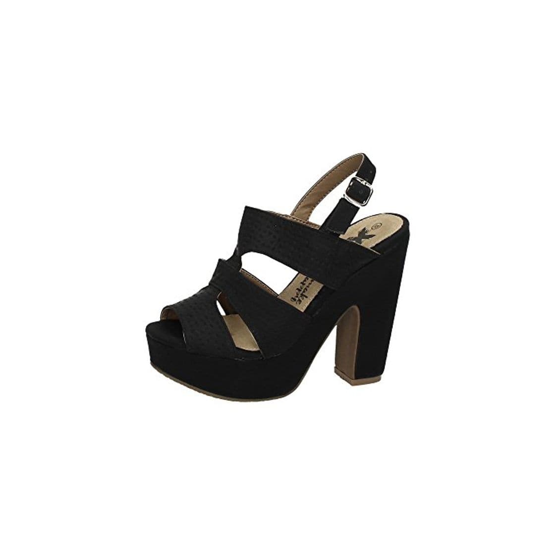 Producto XTI 46614 TACÓN Verano Mujer Mujer Sandalias TACÓN Negro 38