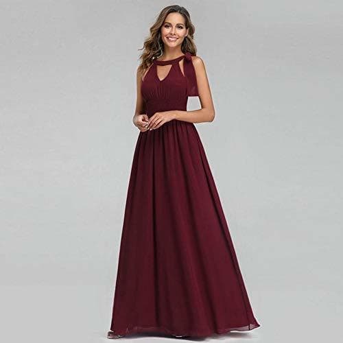 Producto BINGQZ Noche Vestidos/Vestidos de Noche Color Burdeos Largos Siempre Bonitos Una línea