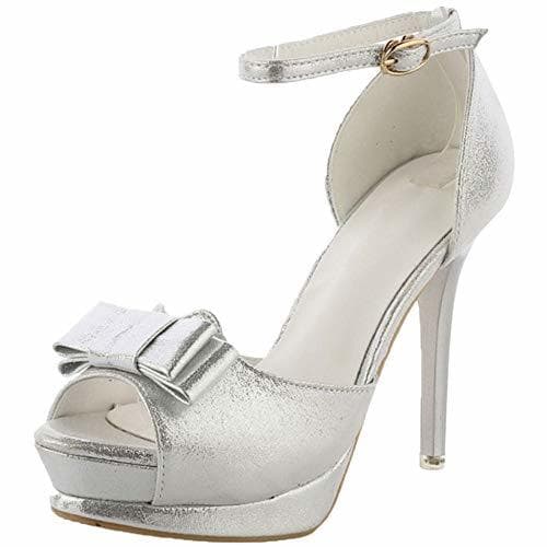 Producto COOLCEPT Mujer Elegante Alto Tacón Sandalias de Aguja Peep Toe Zapatos de