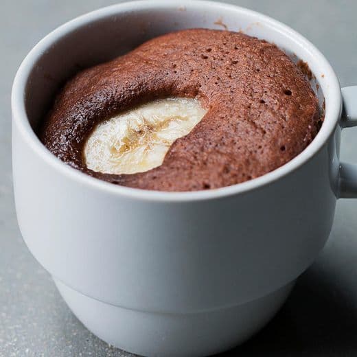 Fashion Chocolate banana mug cake