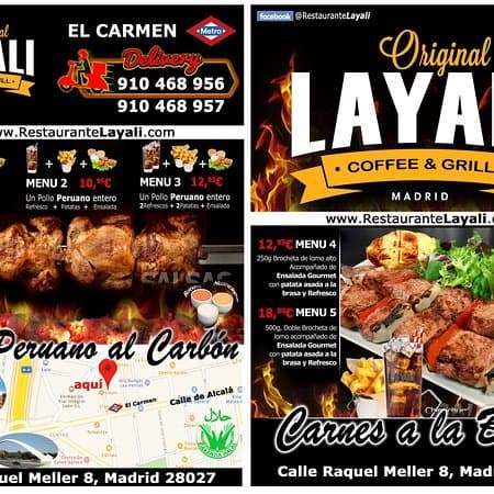 Restaurantes Layali Madrid 100% Halal Food