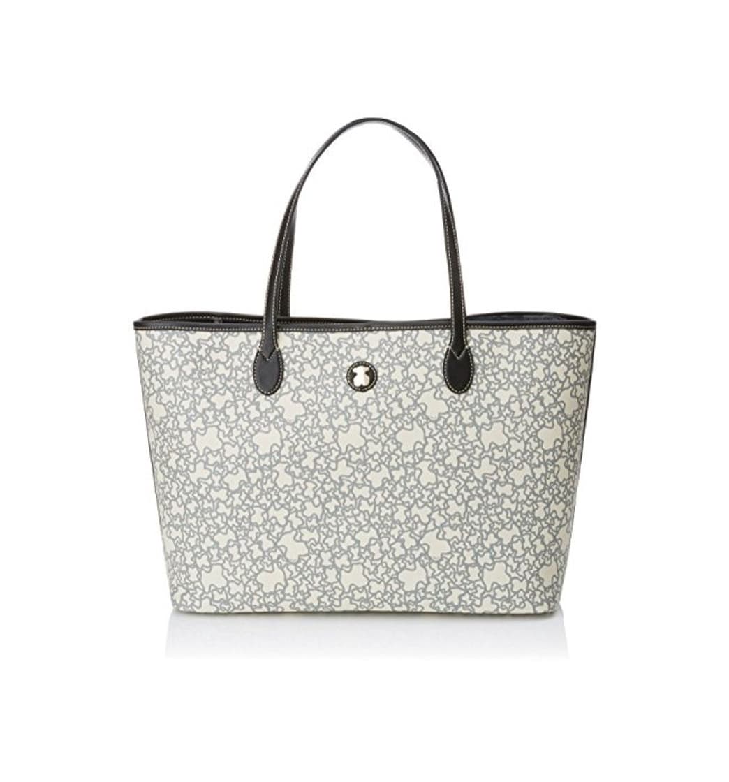 Fashion Tous Kaos Mini Lona, Bolso Totes para Mujer, Beige