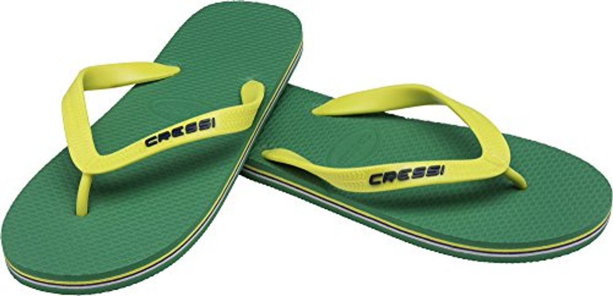 Product Cressi Beach Flip Flops Chanclas de Playa Unisex para Adultos, Verde