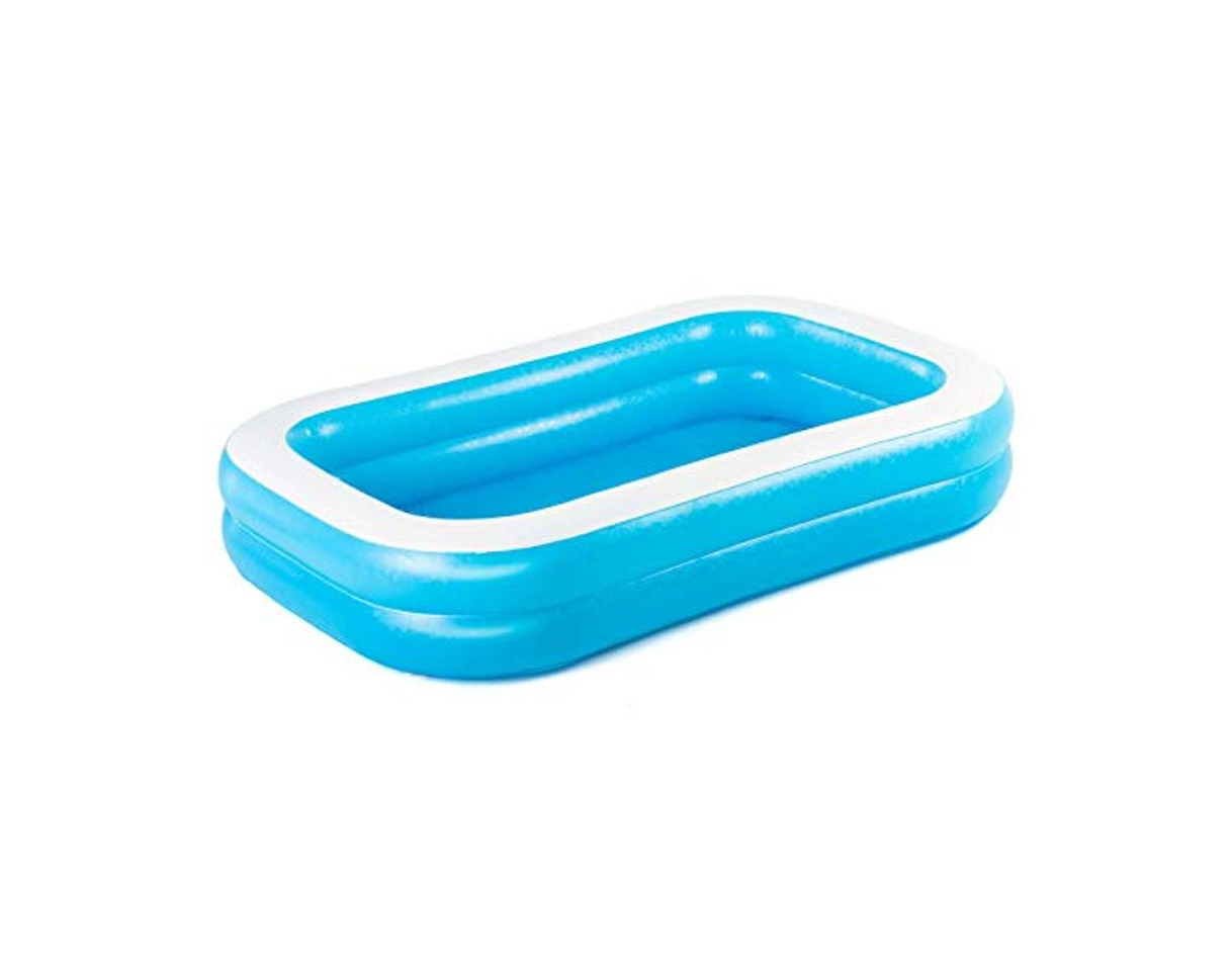 Product Bestway Family, Pool rechteckig für Kinder, Leicht aufbaubar, Blau, 262x175x51 cm Piscina