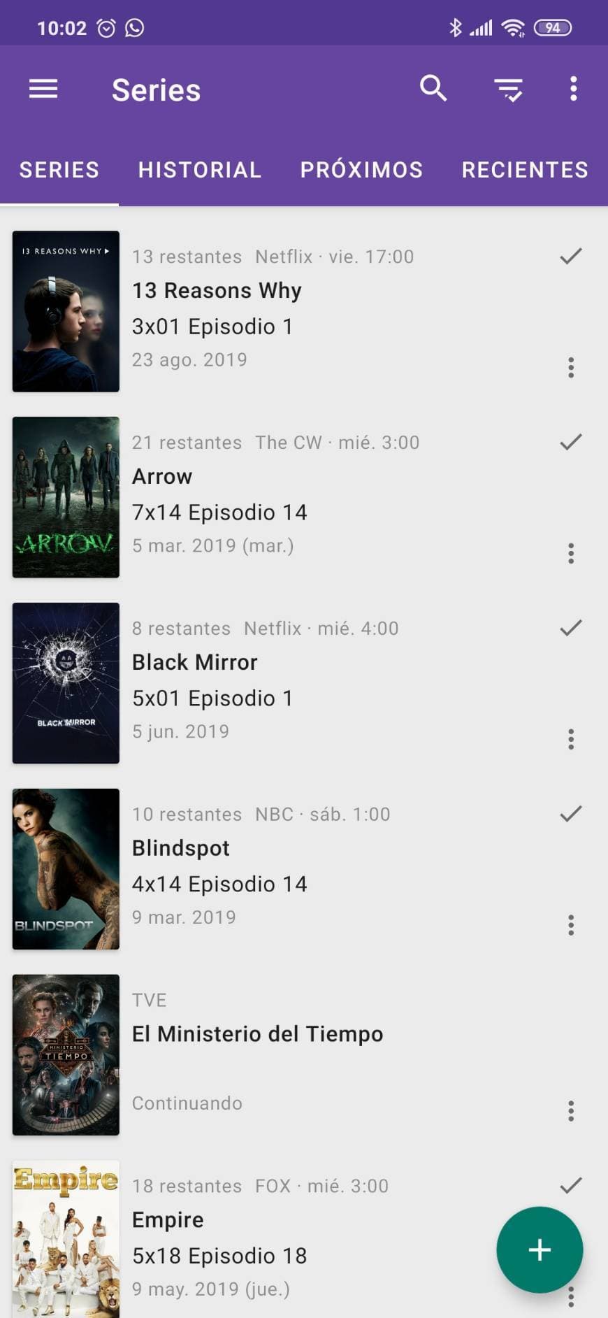 App SeriesGuide 