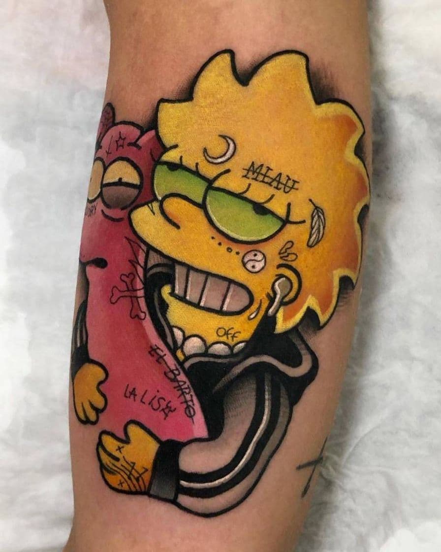 Moda Tatuagem Simpsons