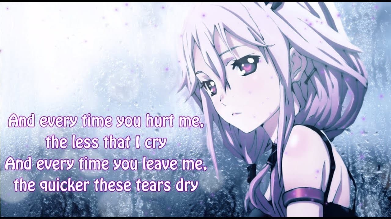 Canción Too good at goodbyes nightcore