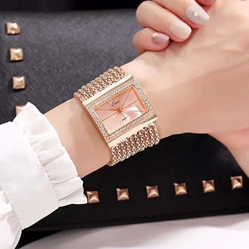 Producto TCEPFS Relojes de Pulsera de Oro de rectángulo primeras Marcas para Mujer