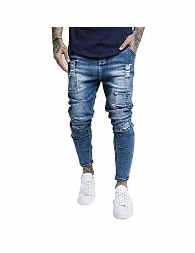 Producto Sik Silk Vaquero Roto 13979 Denim Blue Hombre