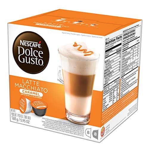 Place DOLCE GUSTO PACK 16 CARAMEL LATTE MACHIATTO.