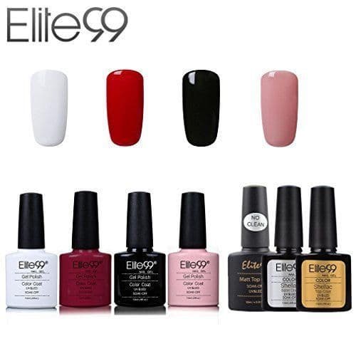 Belleza Elite99 Esmalte de Uñas Semipermanente Uñas de Gel UV LED Kit de