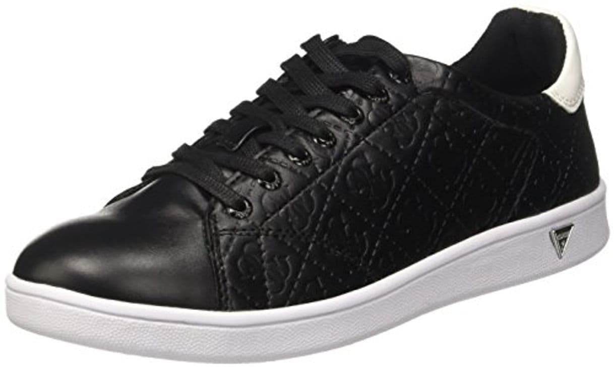 Moda Guess Super, Zapatillas de Tenis para Mujer, Negro