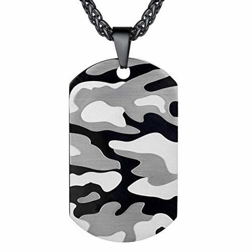 Product U7 Collar de Placa Militar Colgante Personalizable