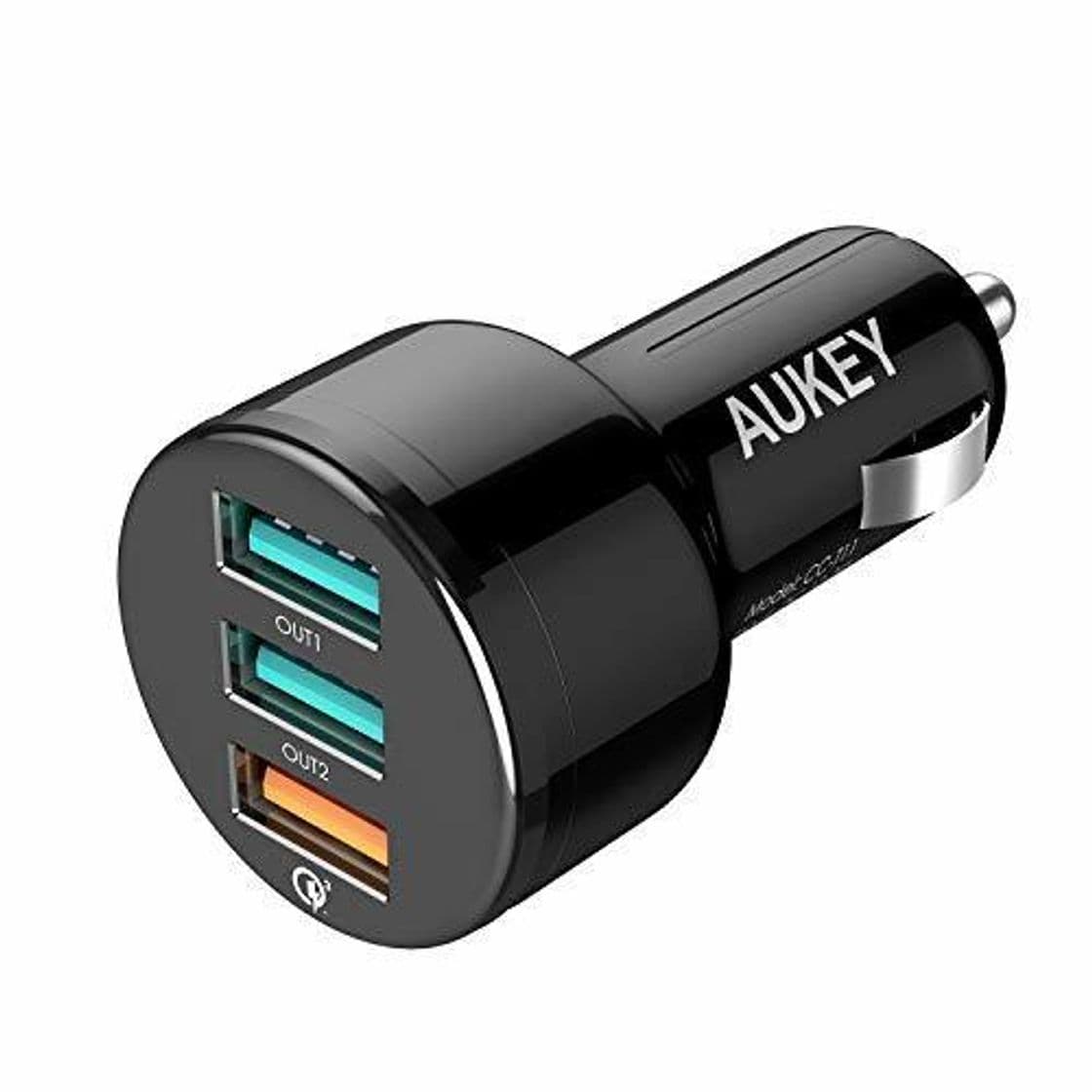 Electrónica AUKEY Quick Charge 3.0 Cargador de Coche con 3 Puertos