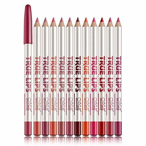 Beauty 12 Varios colores Lip Liner Set Lápiz labial resistente al agua Lip