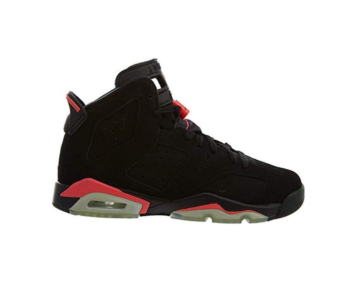 Moda Nike Air Jordan 6 Retro BG, Zapatillas de Deporte para Niños, Negro/Rojo