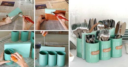 Moda 18 Ideias para reutilizar as latas velhas | Baú das DICAS