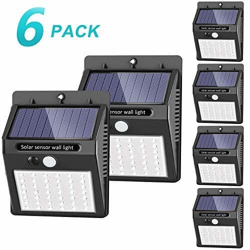 Place [42 LED / 3 Modos ] SEZAC Luces solares Luces con sensor