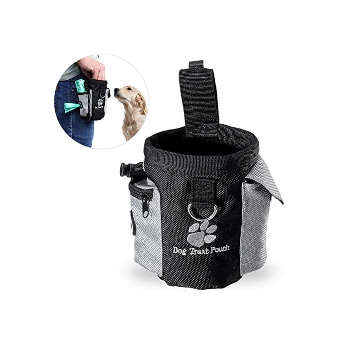 Product UEETEK Perro tratamiento de cintura bolsa bolso manos libre mascota perro entrenamiento