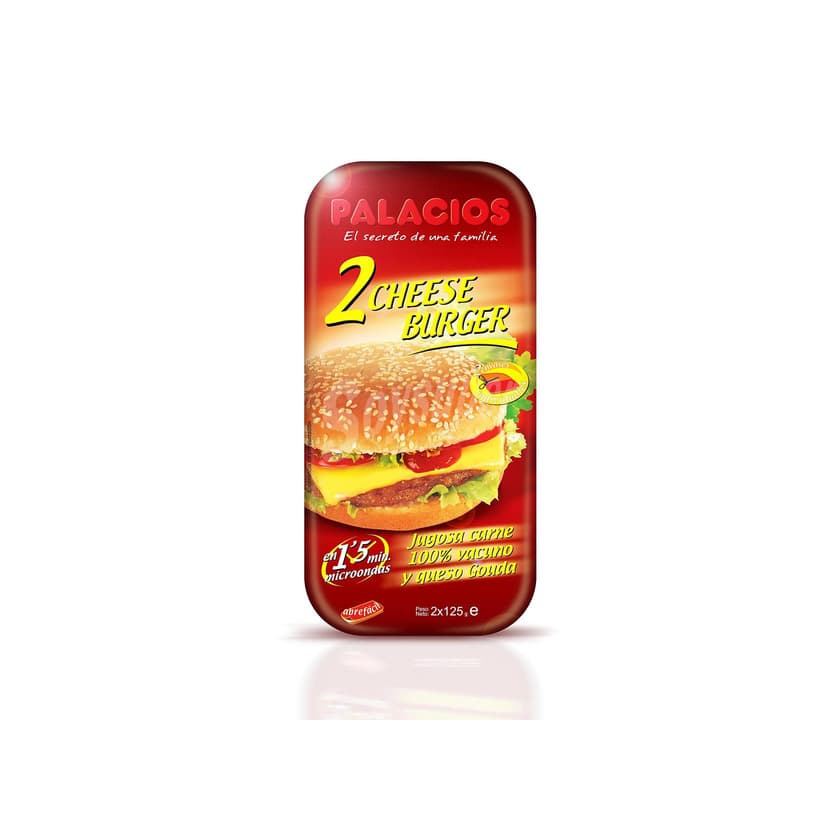 Product PALACIOS hamburguesa con queso pack 2 unidades 125 gr