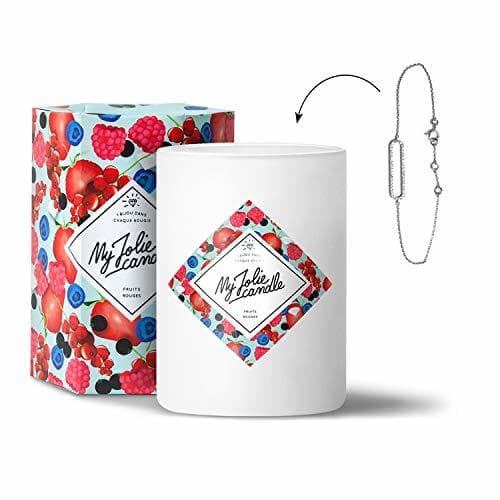 Home Vela con aroma a frutos rojos y pulsera