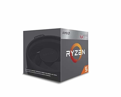 Electrónica AMD Ryzen 5 2400G - Procesador con Radeon RX Vega11 Graphics (3.6