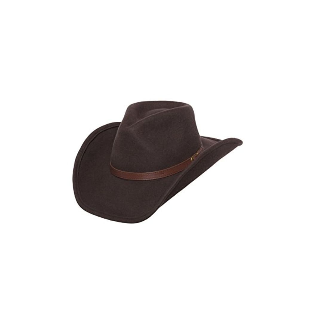 Producto Silver Canyon Boot and Clothing Company Interior de Lana del Sombrero de Vaquero Occidental Fieltro moldeable Dakota para Hombre pequeño marrón