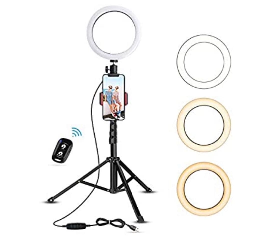 Fashion Selfie ring light with tripod stand and cell phone holder!!