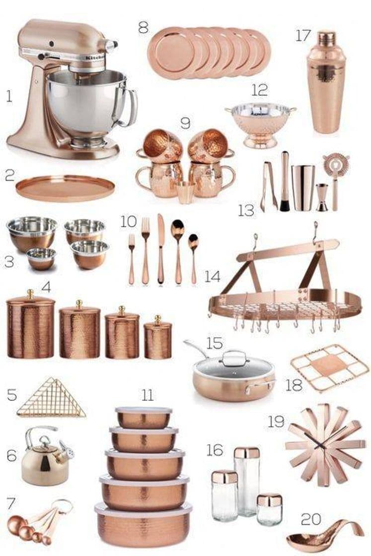 Moda Rose Gold Decorations