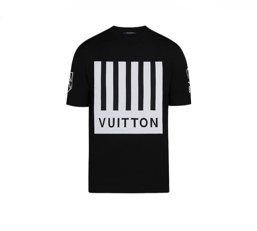 Fashion Camiseta Vuitton Barcode e Earth 