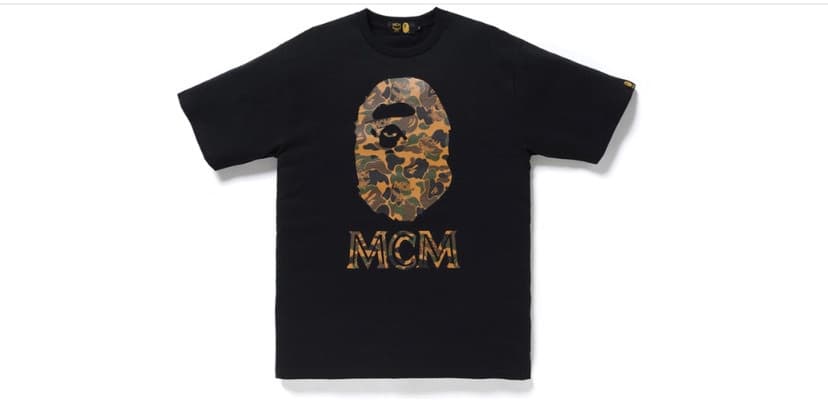 Fashion Bape x MCM Camo Ape Head Tee