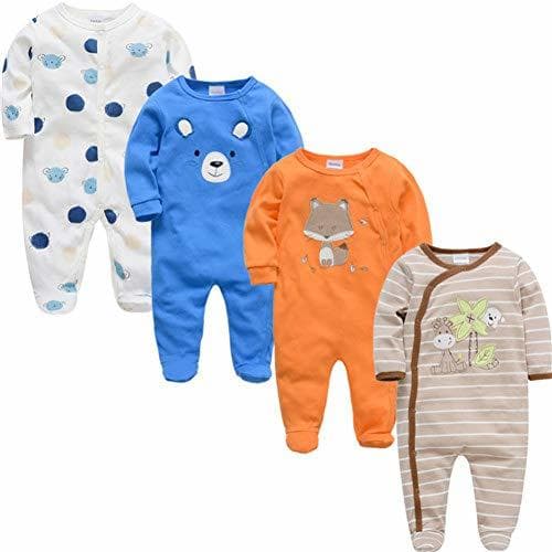 Producto HFDJTAFS 3 4 Unids/lote Verano Bebé Niño Roupa De Bebes Mono Recién Nacido