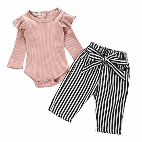 Moda Ropa Bebe Niña Manga Larga Monos Tops