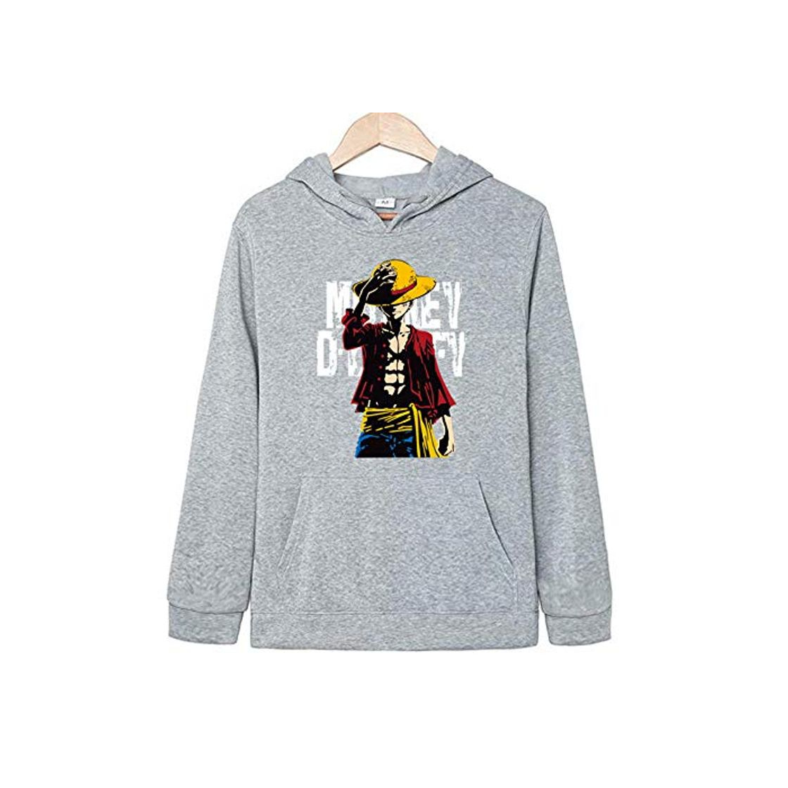 Moda DYWLQ Moda One Piece Luffy Sudaderas con Capucha para Hombres Sudaderas con