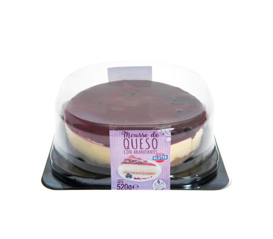 Product Tarta Mousse de queso y arándanos.