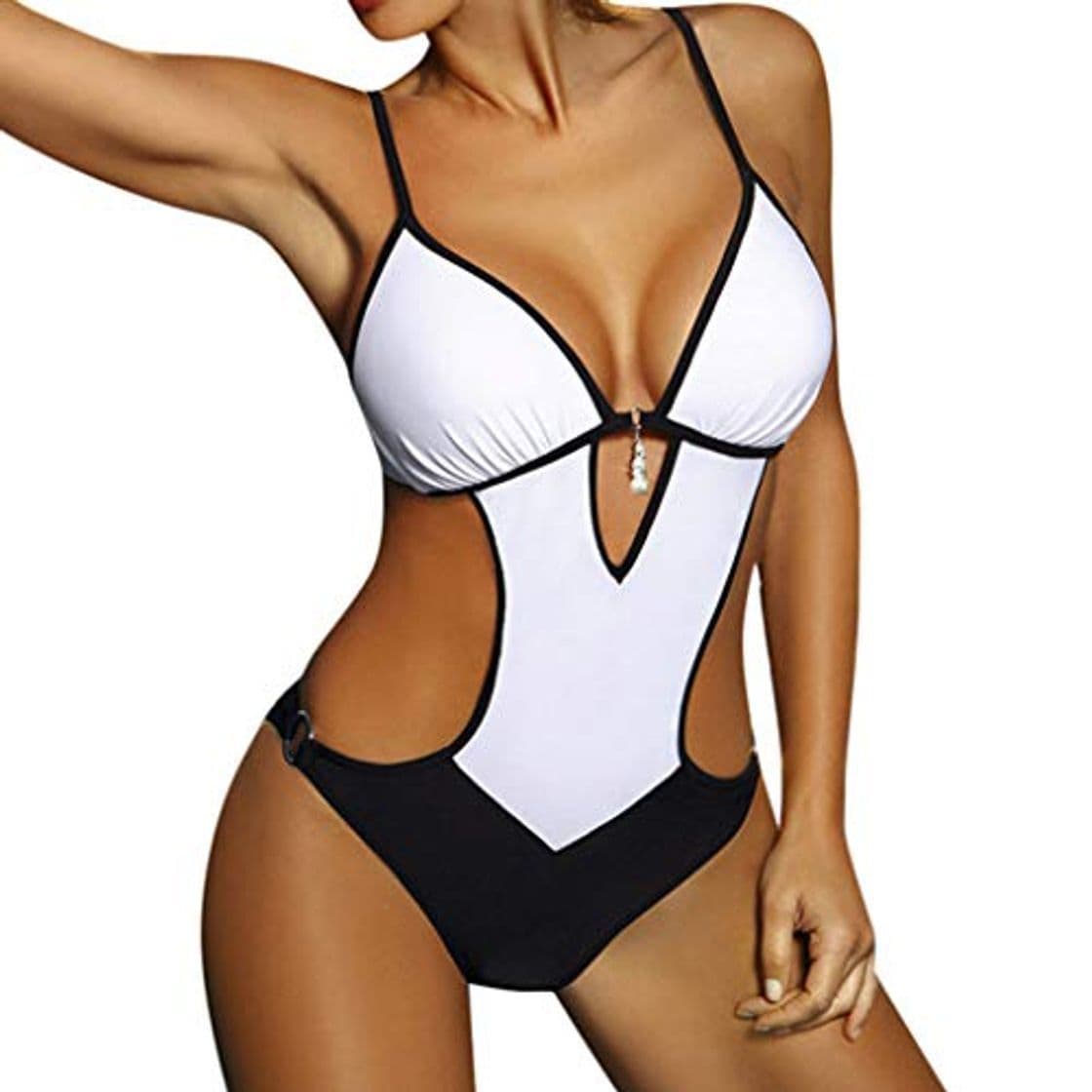 Producto Mujer Monokini Nuevo Promociones Talla Grande Bikinis Halter Traje de Baño de